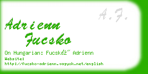 adrienn fucsko business card